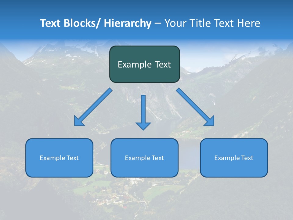 Green Spring Mountain View PowerPoint Template