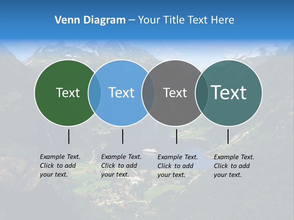Green Spring Mountain View PowerPoint Template