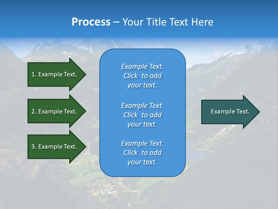 Green Spring Mountain View PowerPoint Template