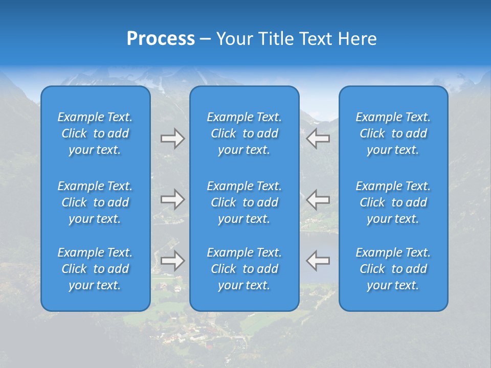 Green Spring Mountain View PowerPoint Template