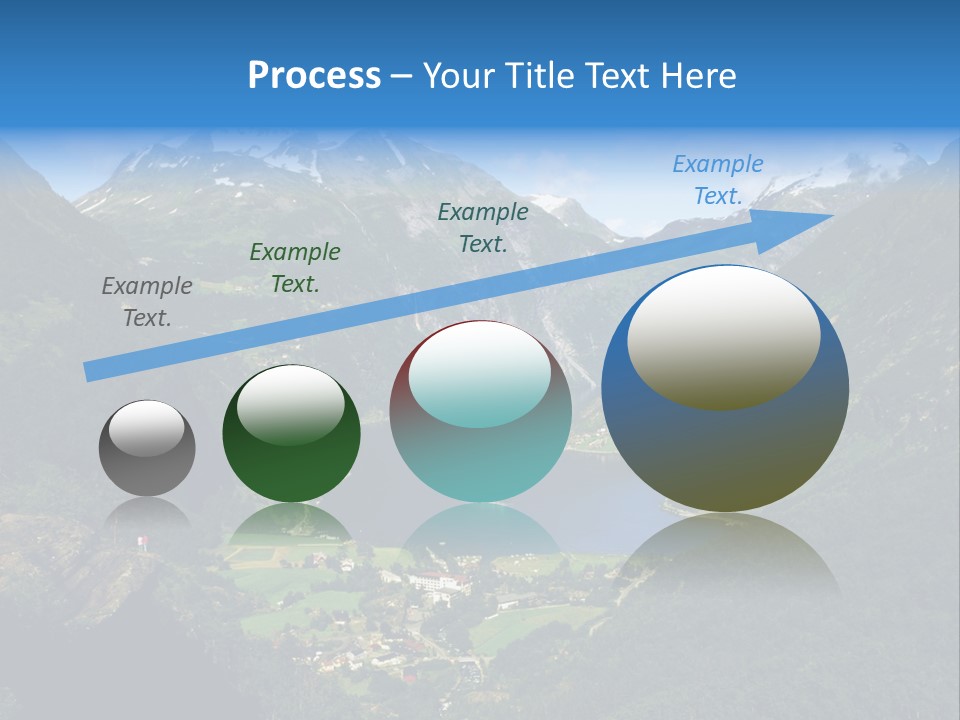 Green Spring Mountain View PowerPoint Template