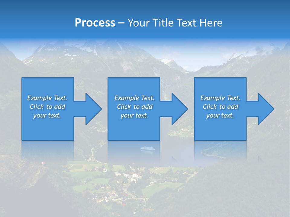 Green Spring Mountain View PowerPoint Template