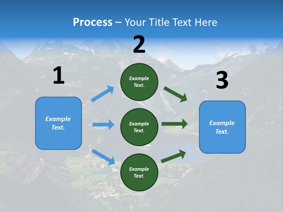 Green Spring Mountain View PowerPoint Template
