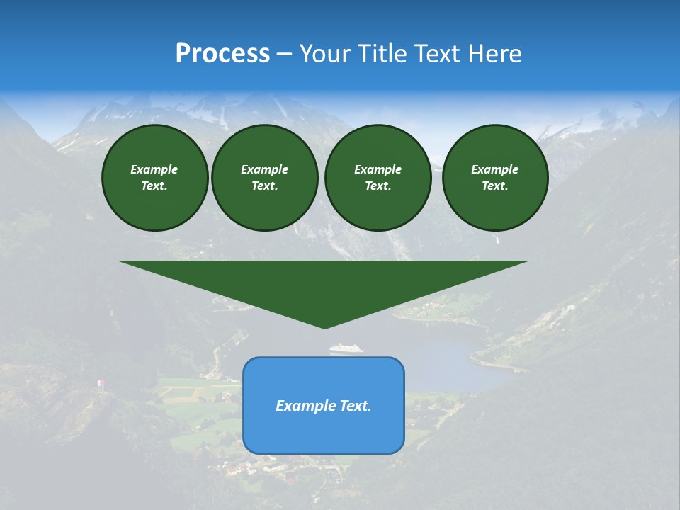 Green Spring Mountain View PowerPoint Template