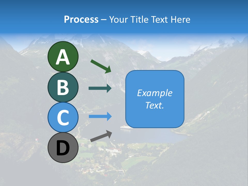 Green Spring Mountain View PowerPoint Template