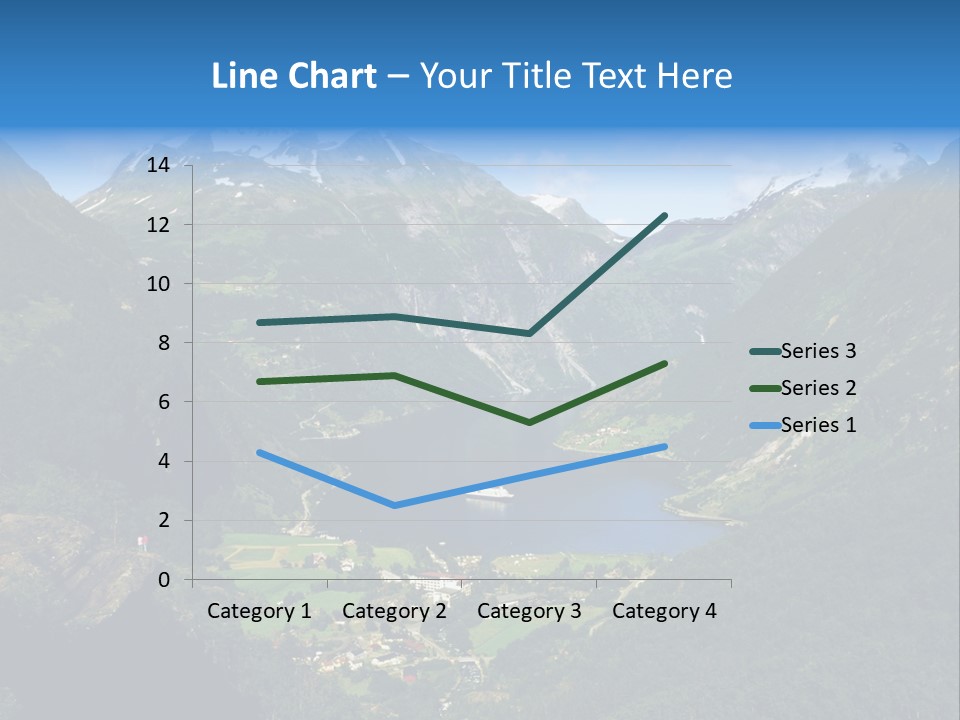 Green Spring Mountain View PowerPoint Template