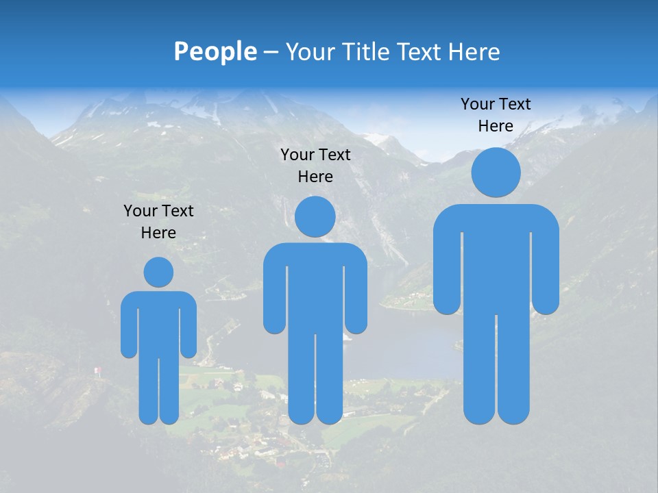 Green Spring Mountain View PowerPoint Template