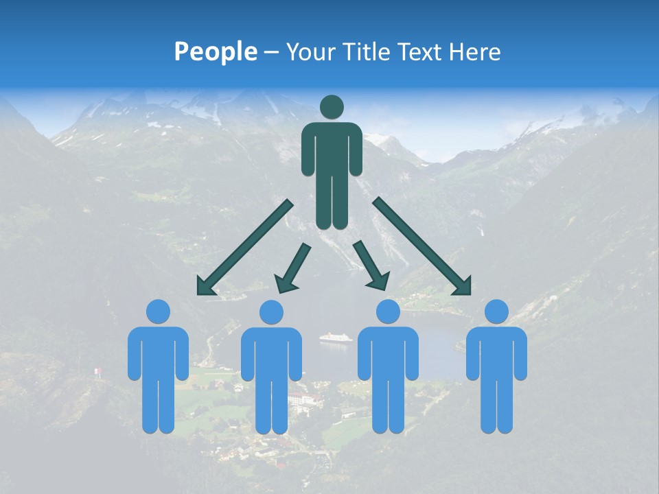 Green Spring Mountain View PowerPoint Template