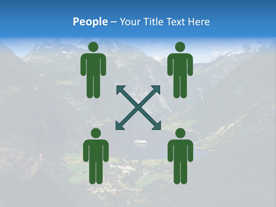 Green Spring Mountain View PowerPoint Template