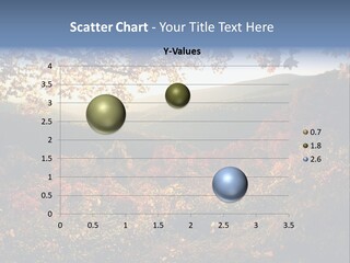 Golden Autumn Mountain View PowerPoint Template
