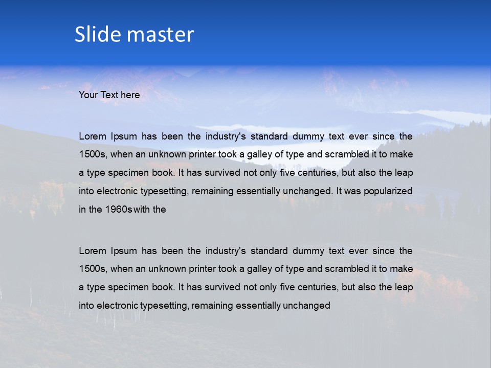 Beautiful Mountain View PowerPoint Template