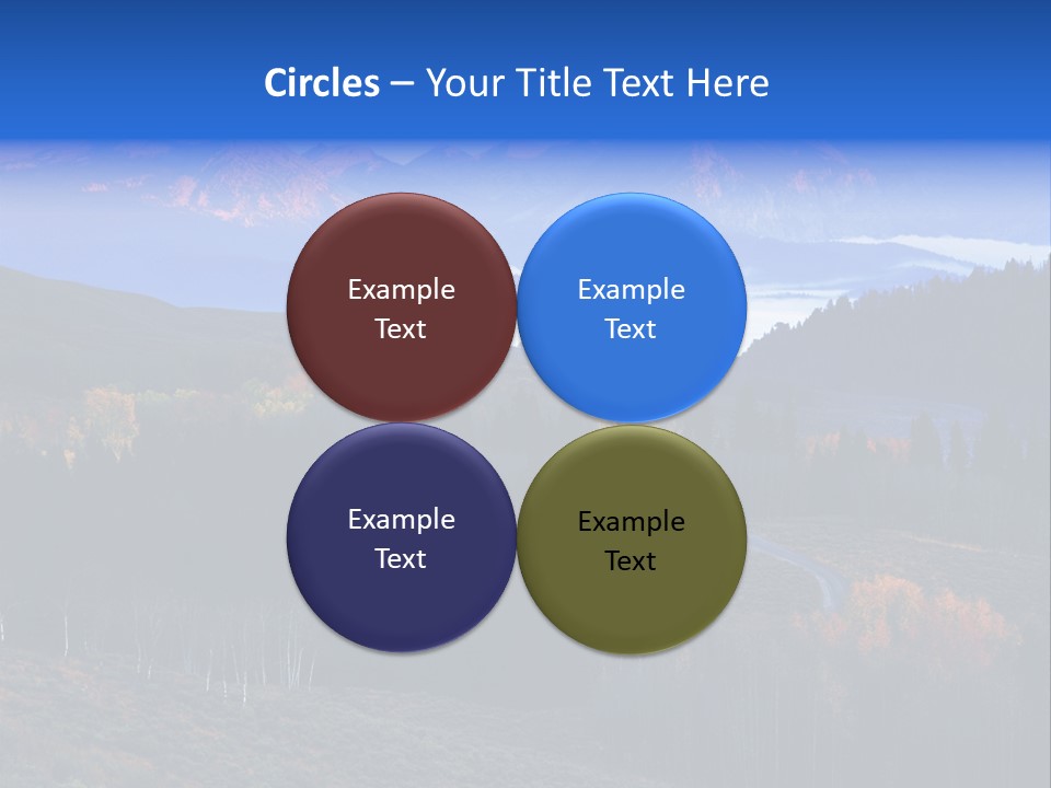 Beautiful Mountain View PowerPoint Template