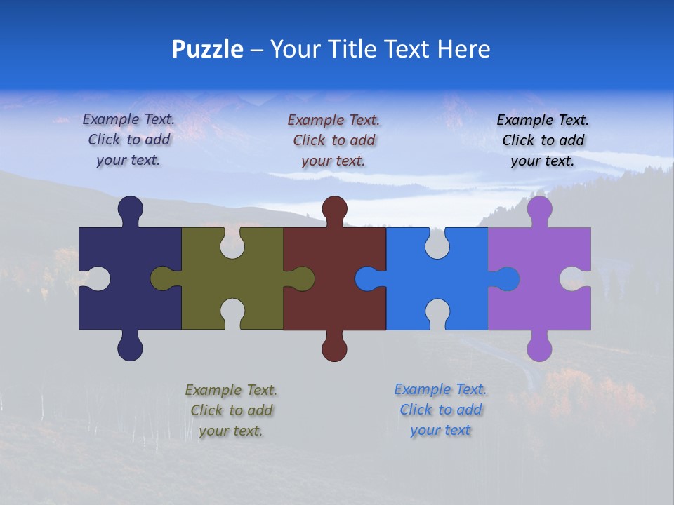 Beautiful Mountain View PowerPoint Template