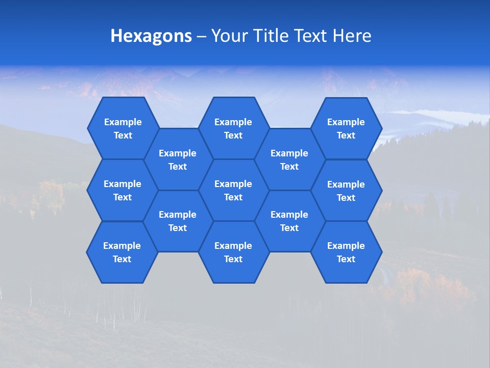 Beautiful Mountain View PowerPoint Template