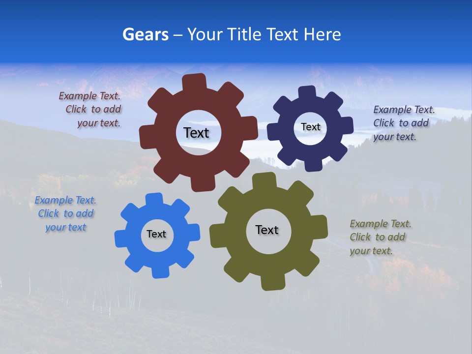 Beautiful Mountain View PowerPoint Template