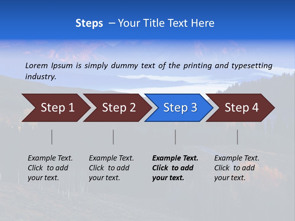 Beautiful Mountain View PowerPoint Template