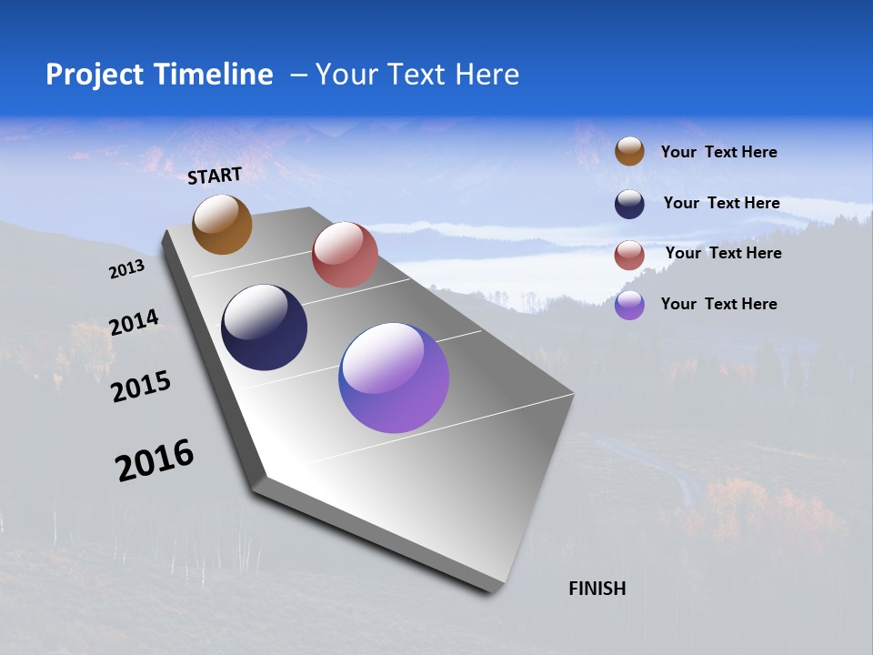 Beautiful Mountain View PowerPoint Template