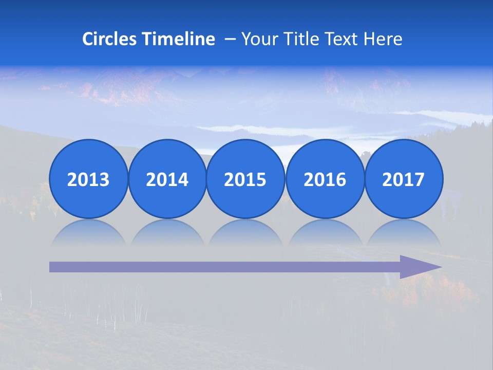 Beautiful Mountain View PowerPoint Template