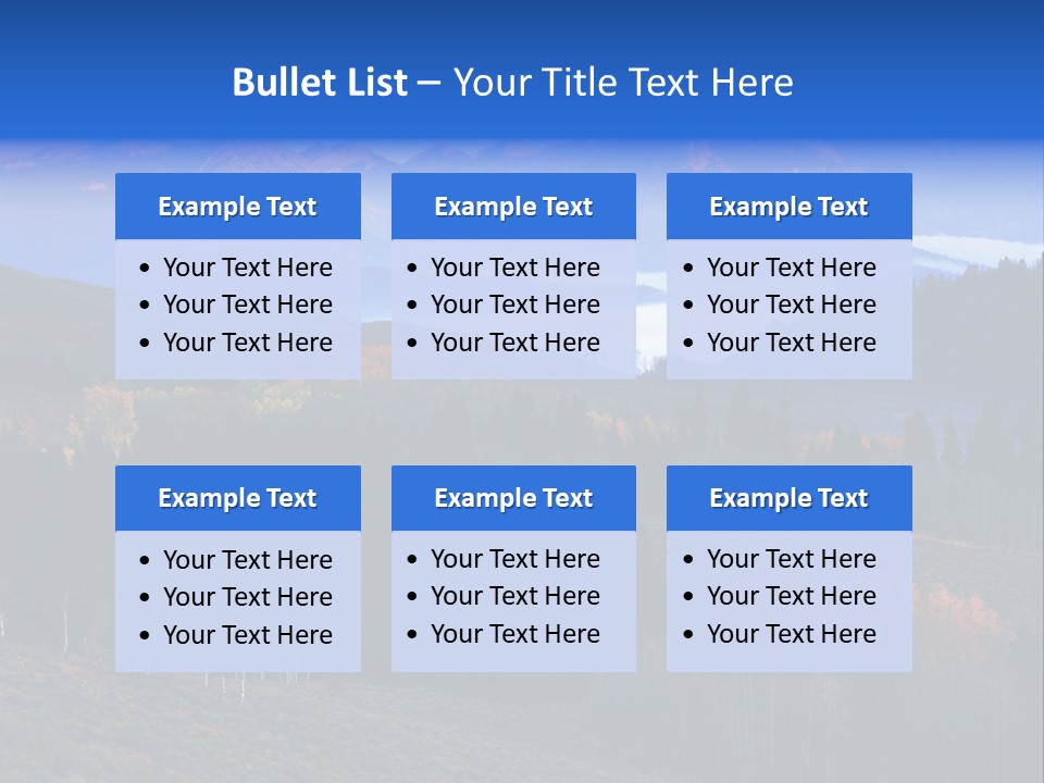 Beautiful Mountain View PowerPoint Template