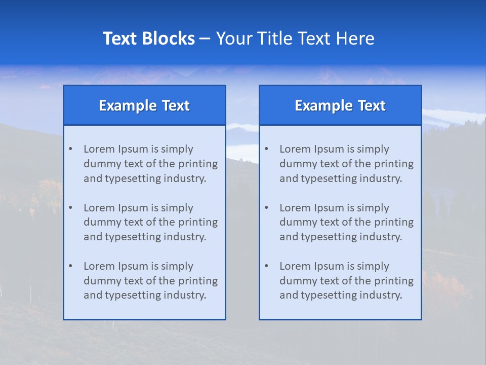 Beautiful Mountain View PowerPoint Template
