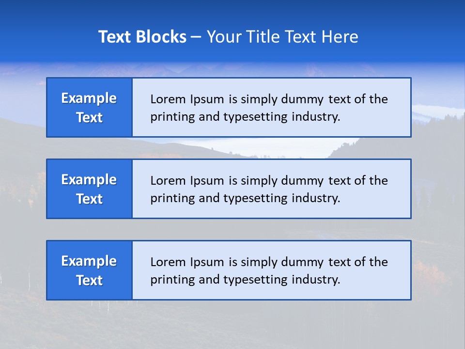 Beautiful Mountain View PowerPoint Template