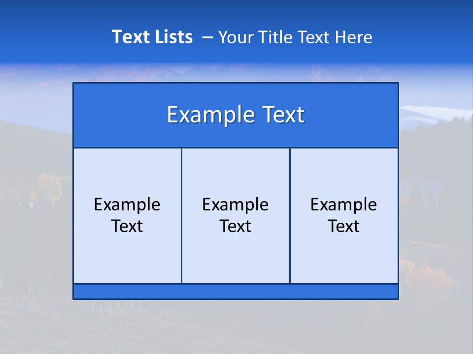 Beautiful Mountain View PowerPoint Template