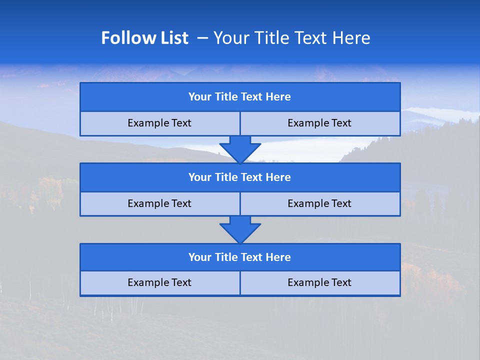 Beautiful Mountain View PowerPoint Template