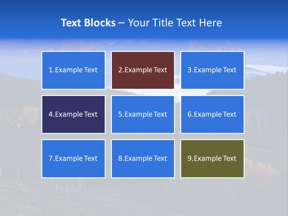 Beautiful Mountain View PowerPoint Template