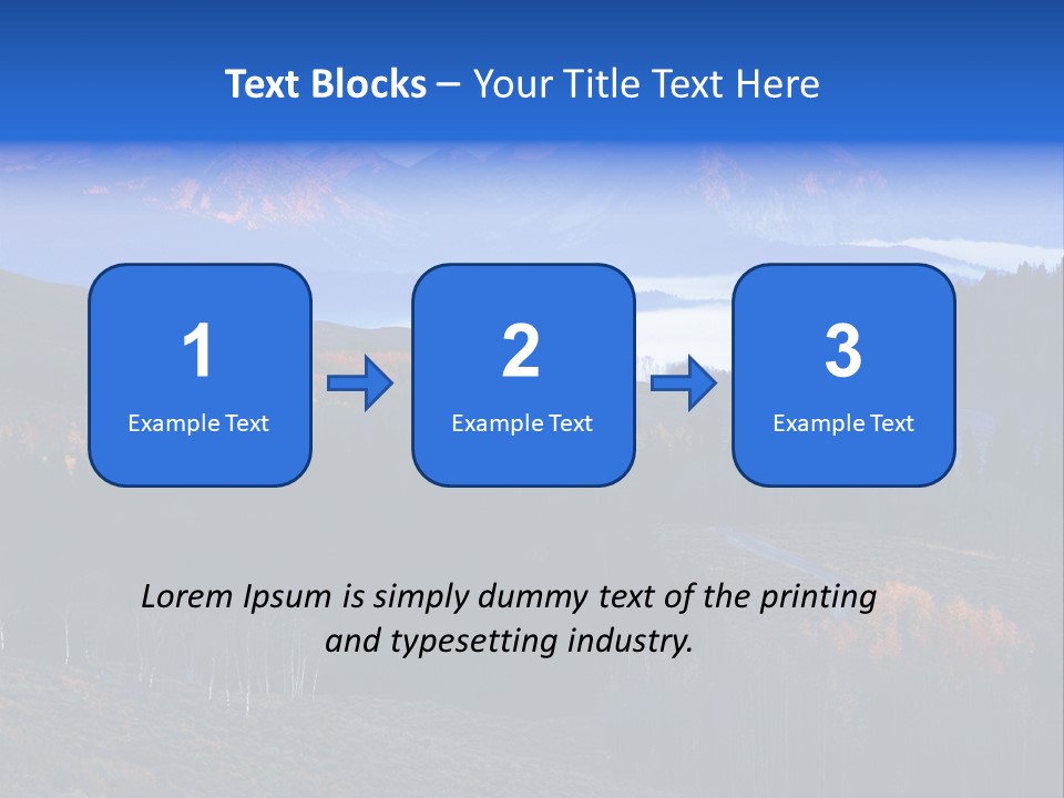Beautiful Mountain View PowerPoint Template
