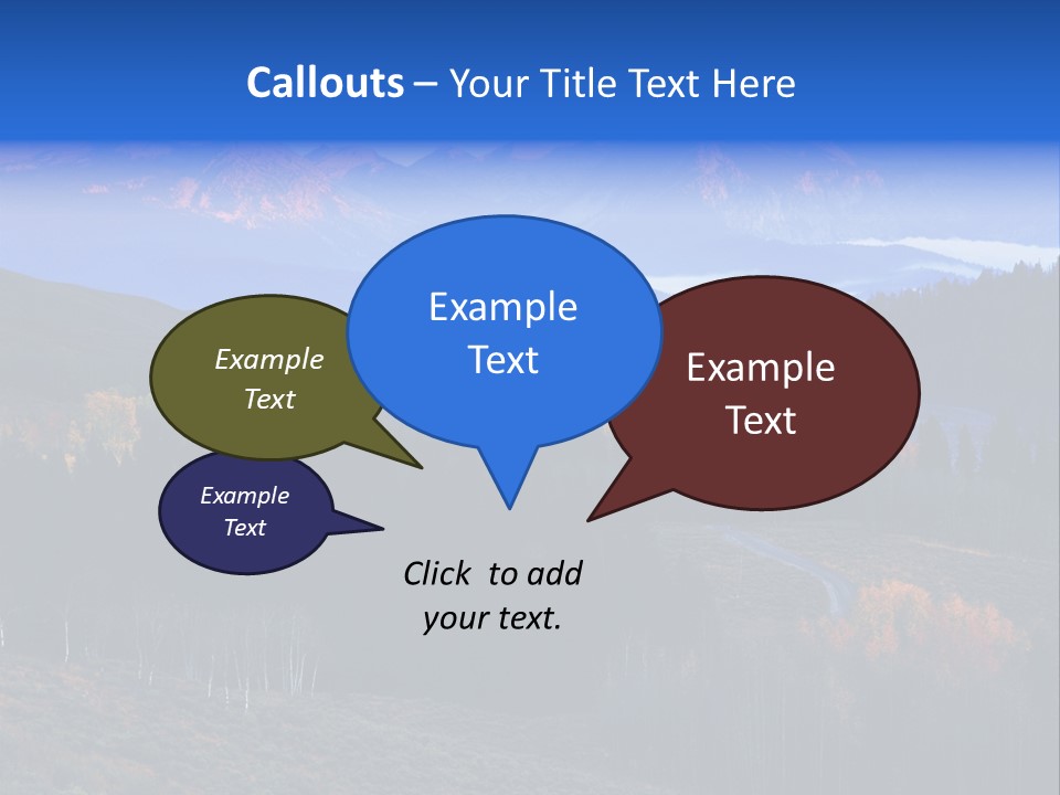 Beautiful Mountain View PowerPoint Template