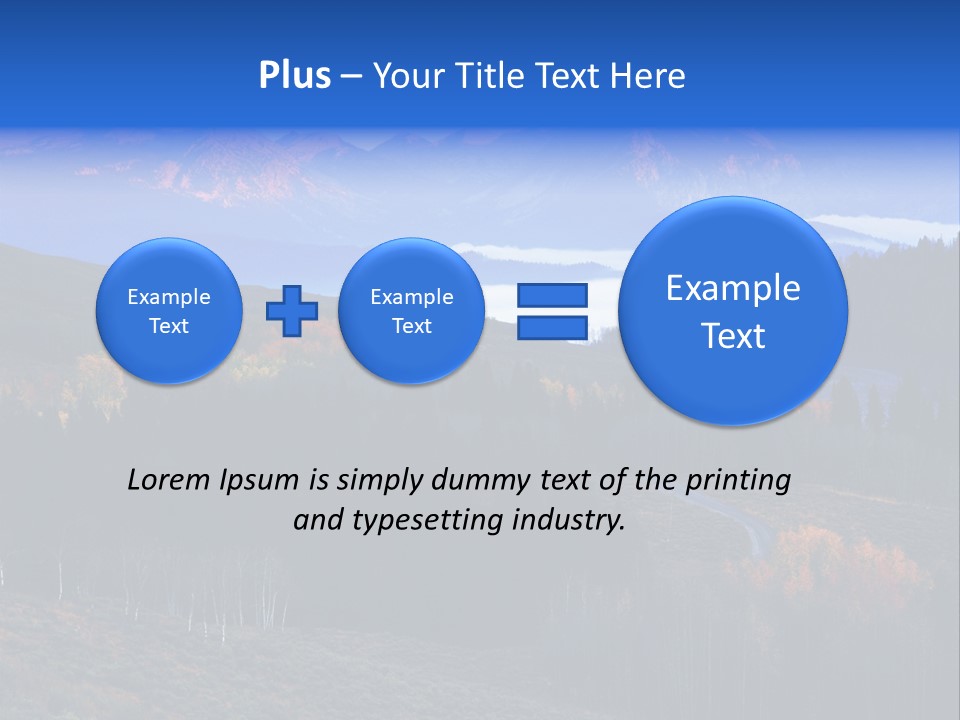 Beautiful Mountain View PowerPoint Template