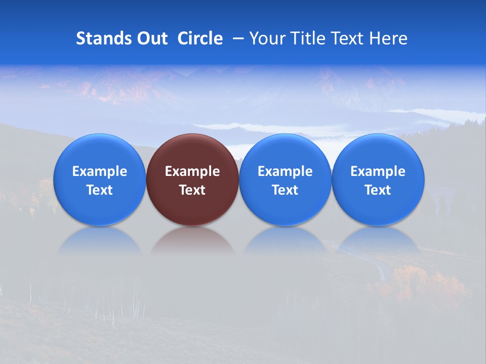 Beautiful Mountain View PowerPoint Template