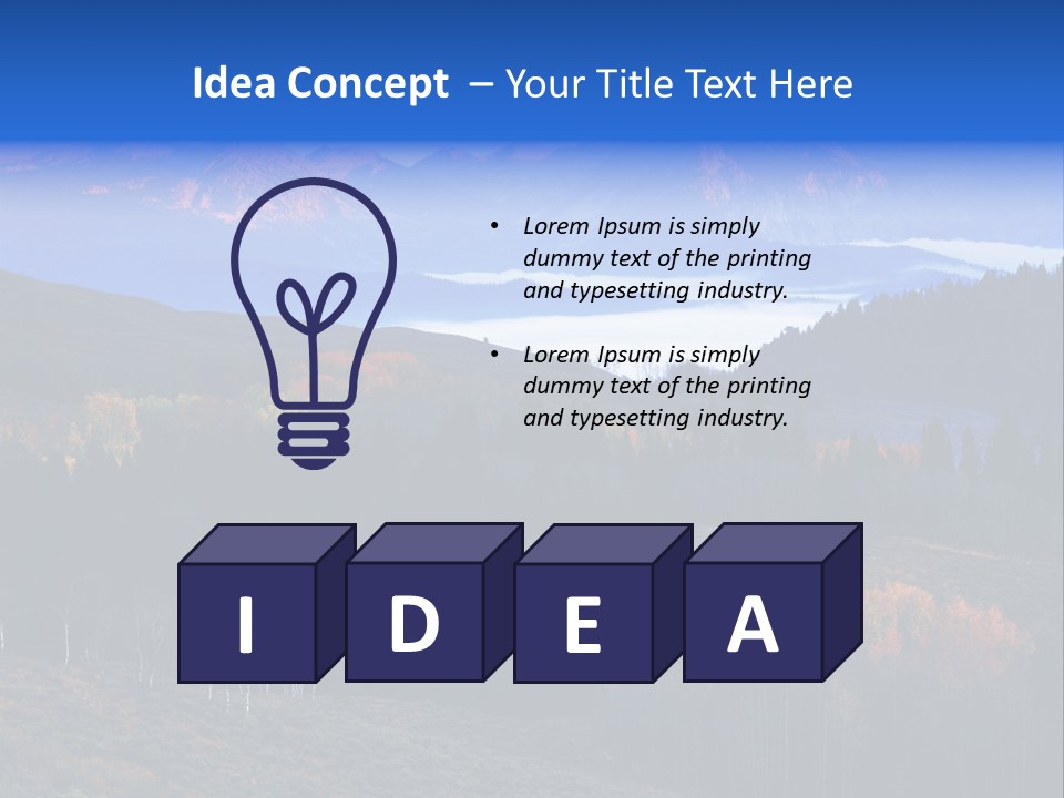 Beautiful Mountain View PowerPoint Template