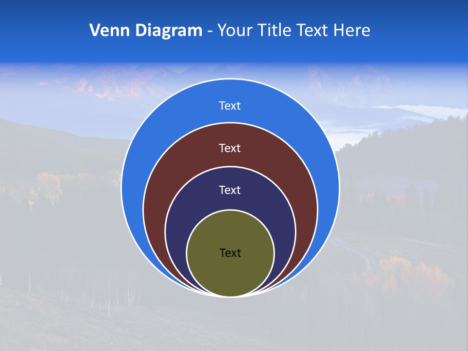 Beautiful Mountain View PowerPoint Template