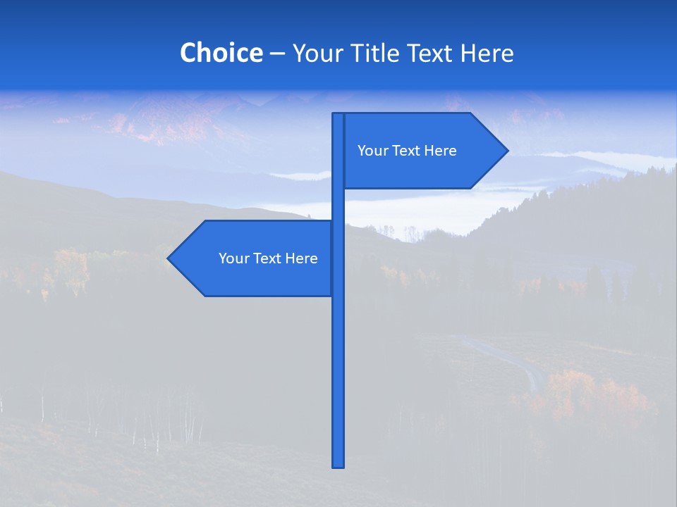 Beautiful Mountain View PowerPoint Template