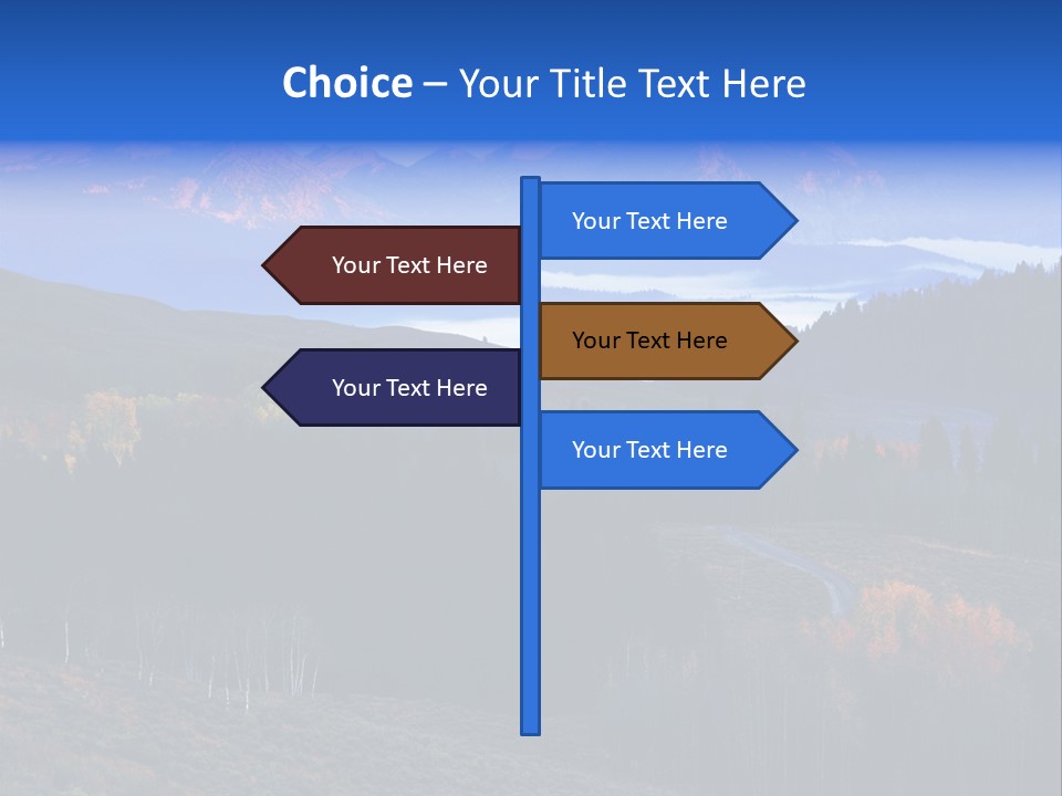 Beautiful Mountain View PowerPoint Template