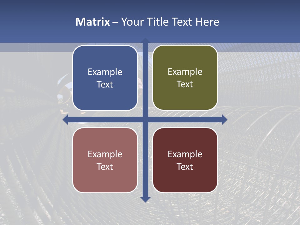 Technology Line Tunnel Columns PowerPoint Template