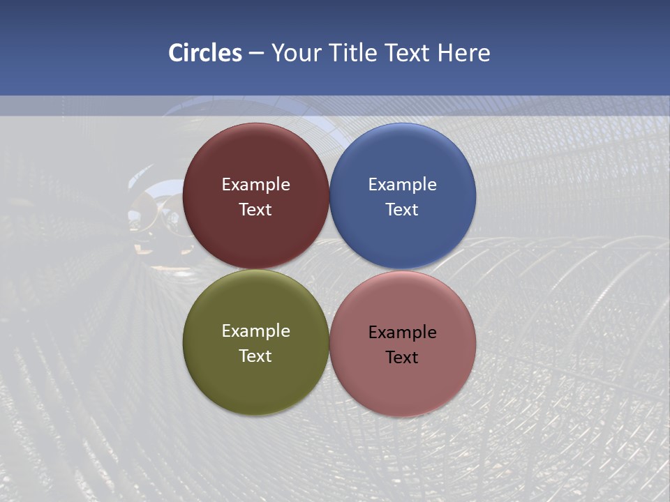 Technology Line Tunnel Columns PowerPoint Template
