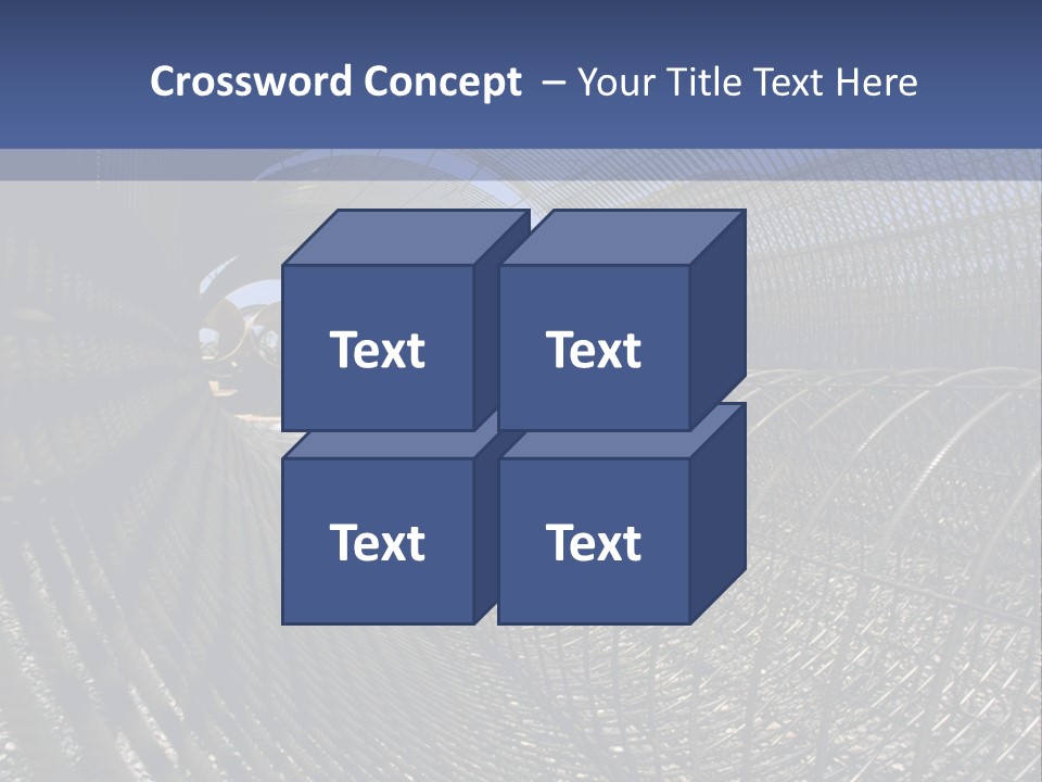 Technology Line Tunnel Columns PowerPoint Template