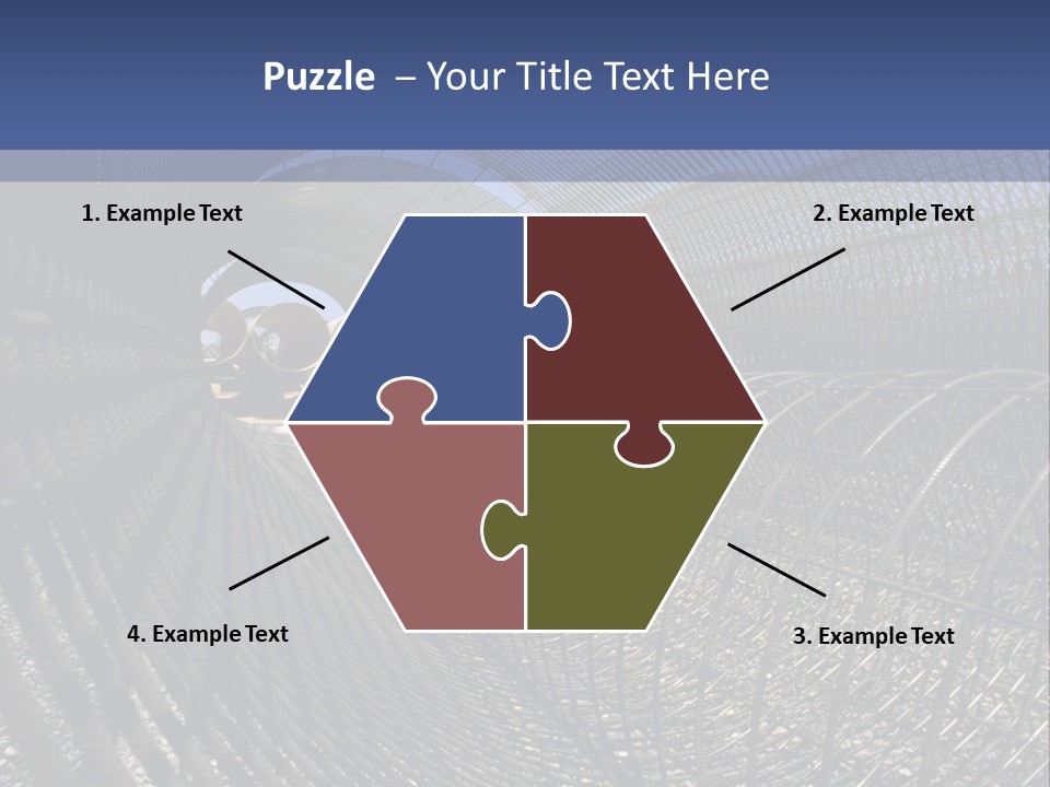 Technology Line Tunnel Columns PowerPoint Template