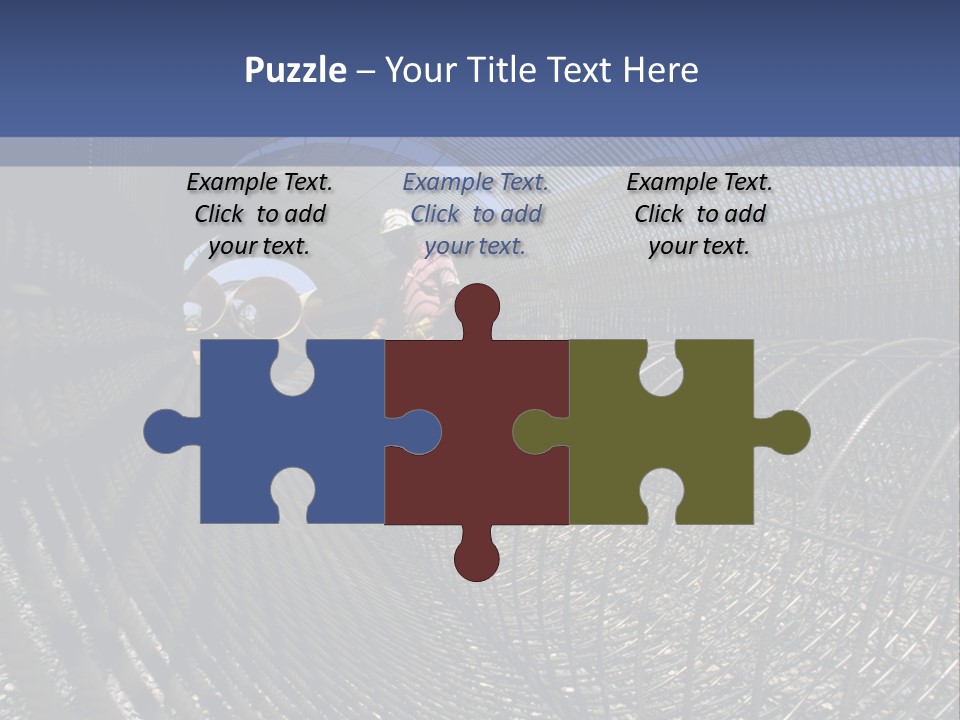 Technology Line Tunnel Columns PowerPoint Template