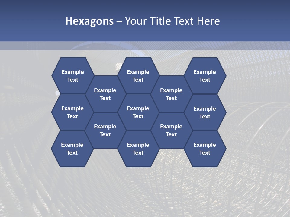 Technology Line Tunnel Columns PowerPoint Template