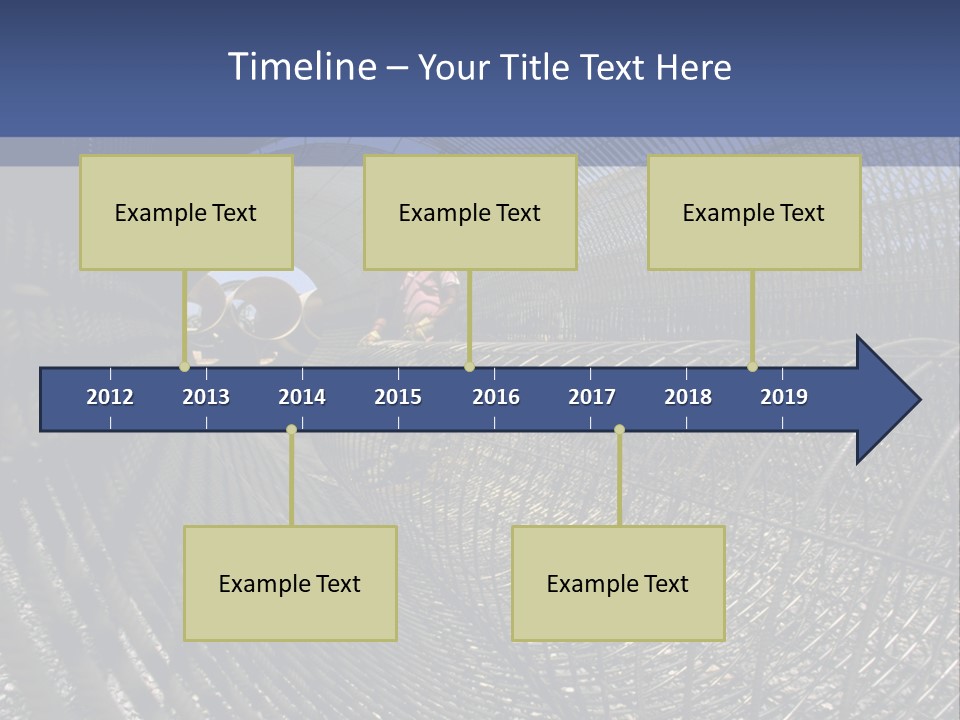 Technology Line Tunnel Columns PowerPoint Template