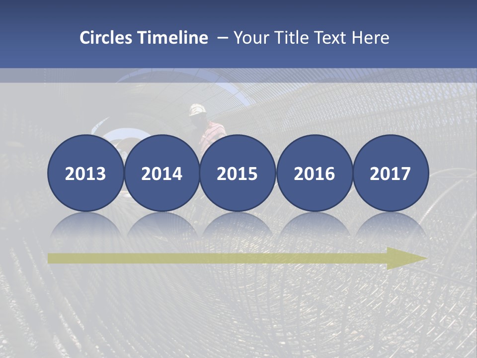 Technology Line Tunnel Columns PowerPoint Template