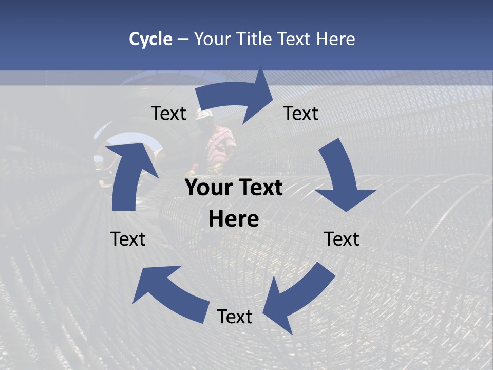 Technology Line Tunnel Columns PowerPoint Template