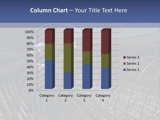 Technology Line Tunnel Columns PowerPoint Template