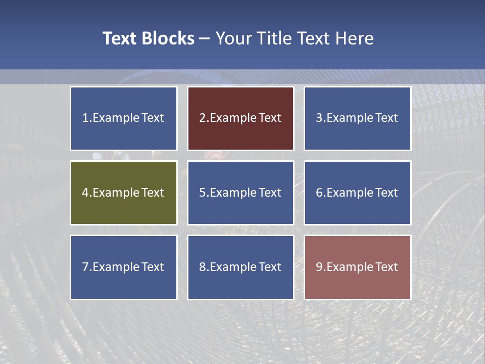Technology Line Tunnel Columns PowerPoint Template