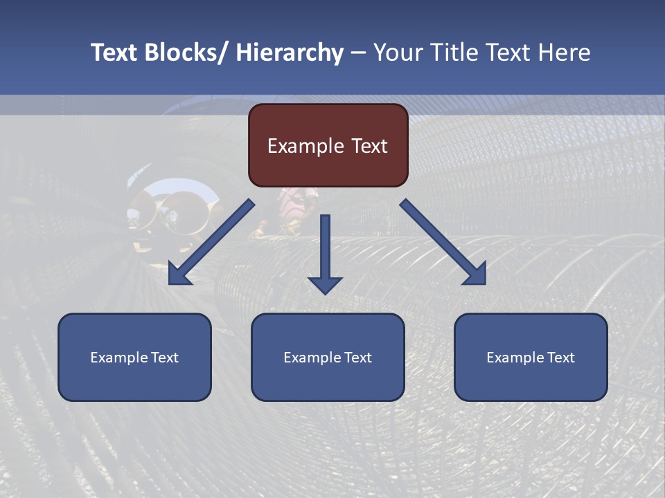 Technology Line Tunnel Columns PowerPoint Template