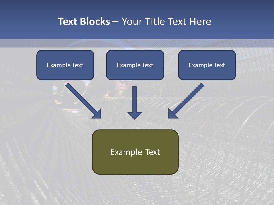 Technology Line Tunnel Columns PowerPoint Template