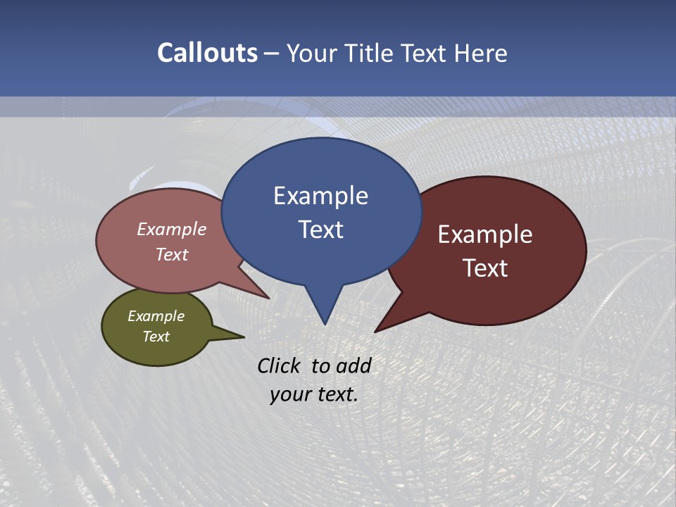 Technology Line Tunnel Columns PowerPoint Template